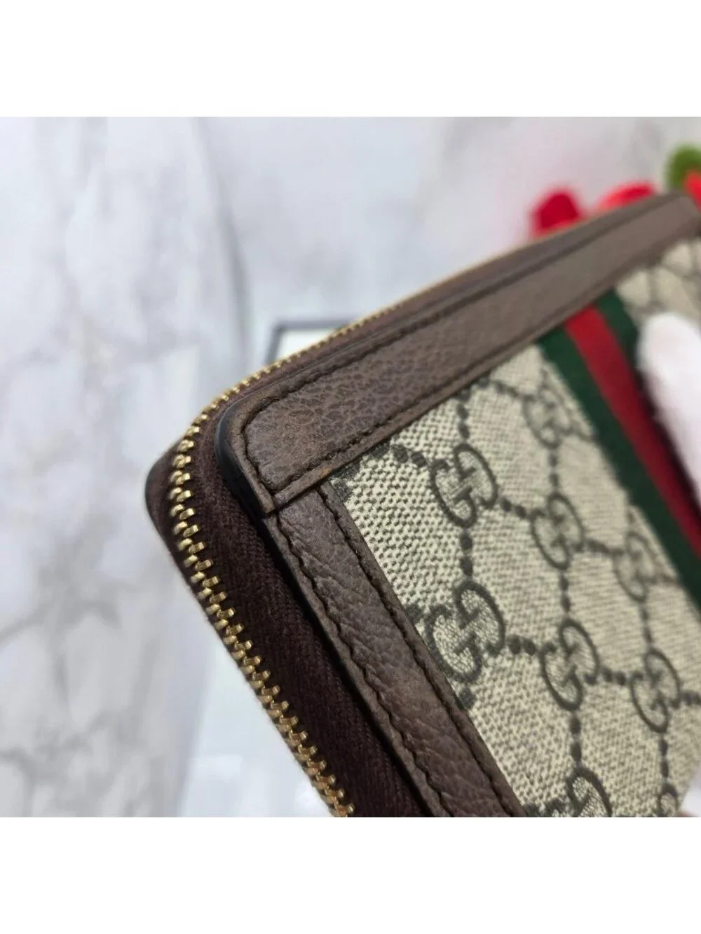 Gucci Wallet Ophidia Sherry Line